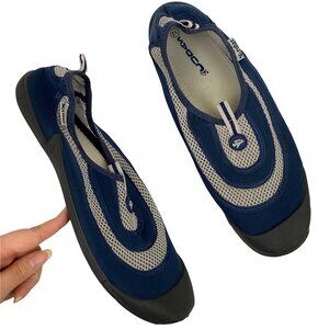 Cudas Flatwater Blue Gray Slip On Stretch Water Shoes Beach Pool FWTM07 Mens 12